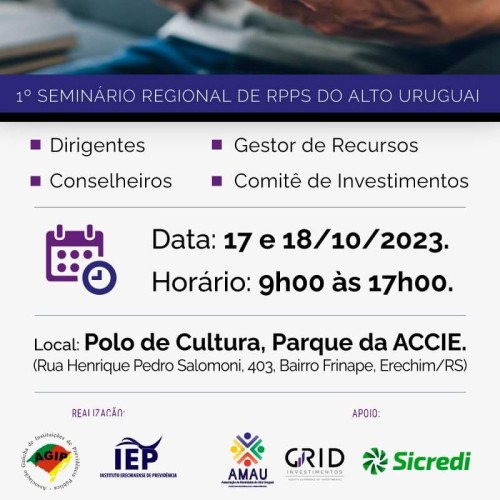 IEP promove Seminário Regional de RPPS do Alto Uruguai