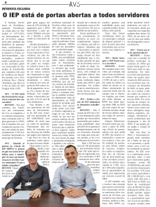  IEP no Jornal A Voz Da Serra Do Alto Uruguai
